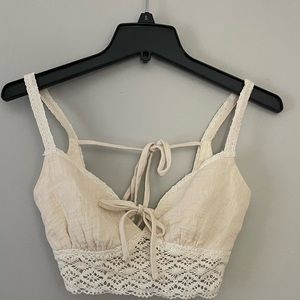 Crop Tank with Lace